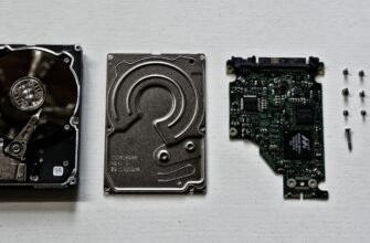 black and green computer hard disk drive