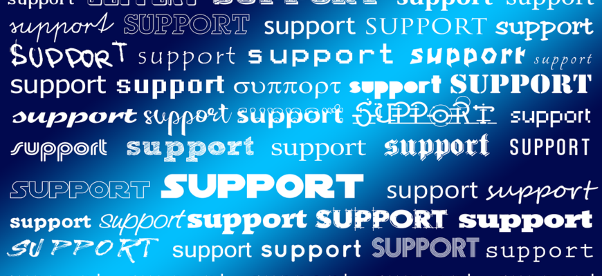 support, help, assistance