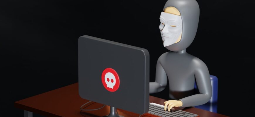 a person sitting at a desk with a computer