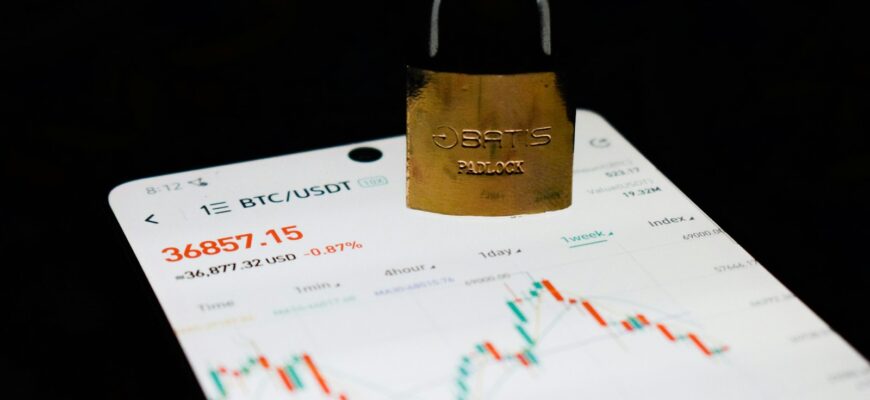 a padlock attached to a padlock on a cell phone