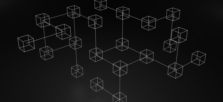 a black and white photo of a bunch of cubes