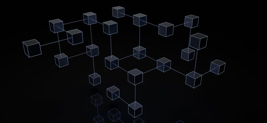 a black and white photo of cubes on a black background